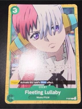 UTA P-057 Event Fleeting Lullaby One Piece 2025 Set Trading Cards full art Nearm